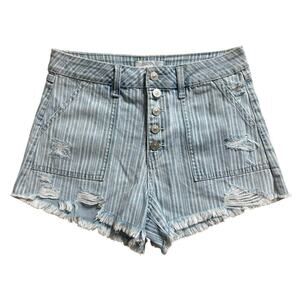 Happily Grey Denim Shorts Size 7/28